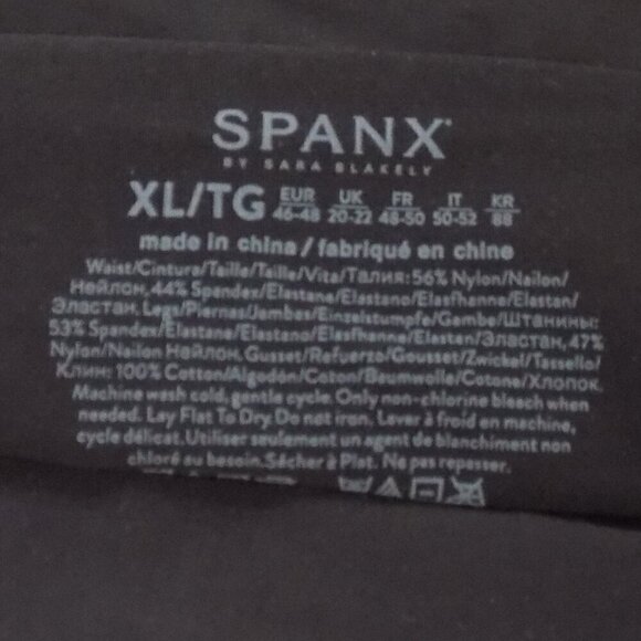 Spanx Shaping Shorts Size XL Black Mid-Thigh Wide Waistband New - Picture 4 of 4